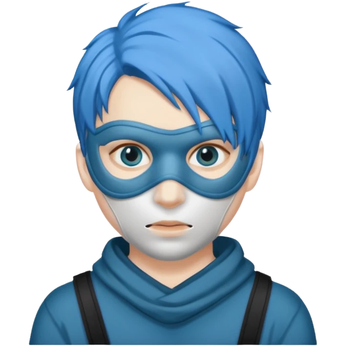 blue haired robber emoji