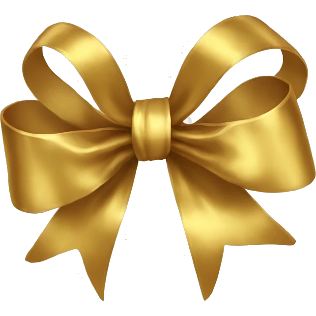 gold bow emoji