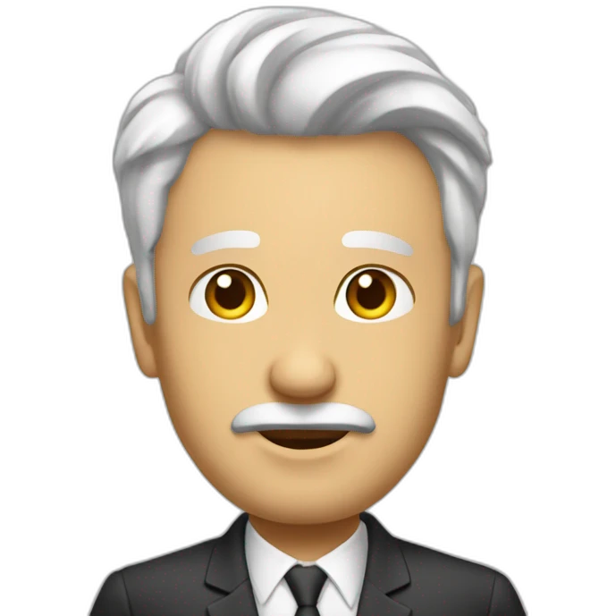 Hombre mayor blanco calvo emoji