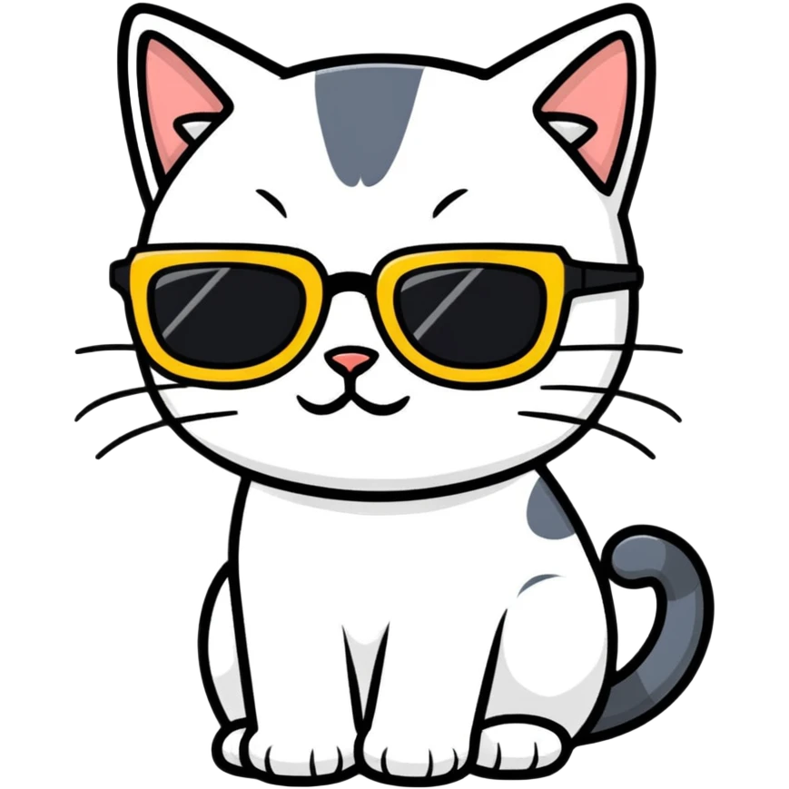 cat wearing sunglasses emoji
