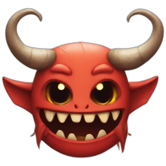 Demon with kind heart emoji