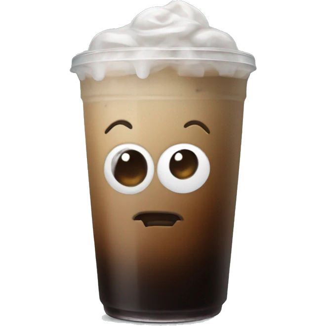 Gothic iced coffee emoji