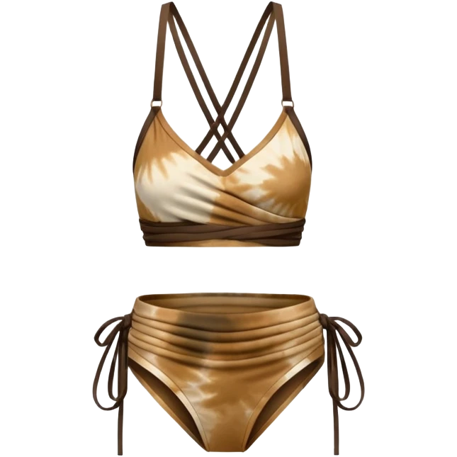 Tight Moonlit weaves clothing strappy in the front tie dye earth tones emoji