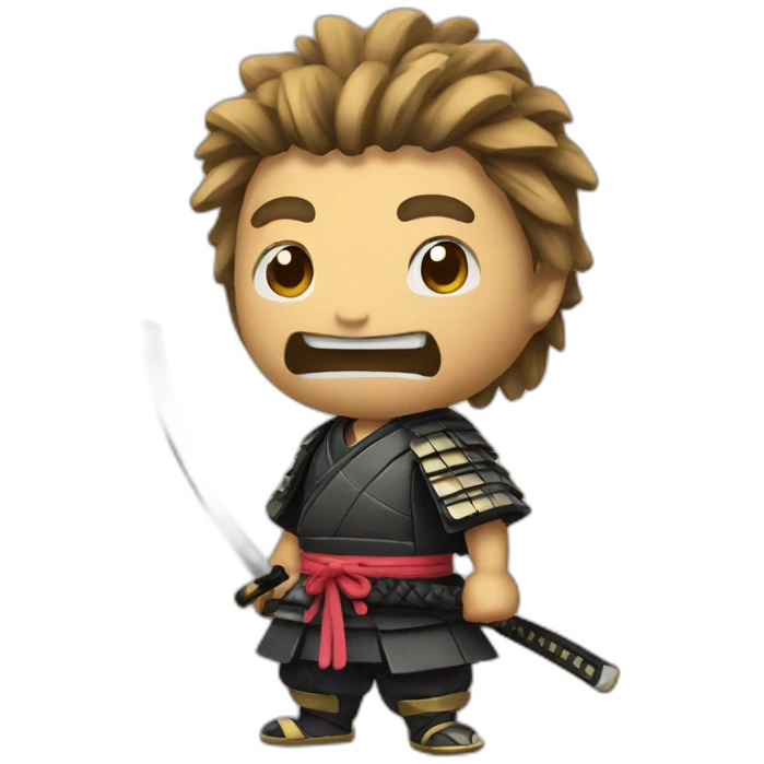 funny samurai emoji