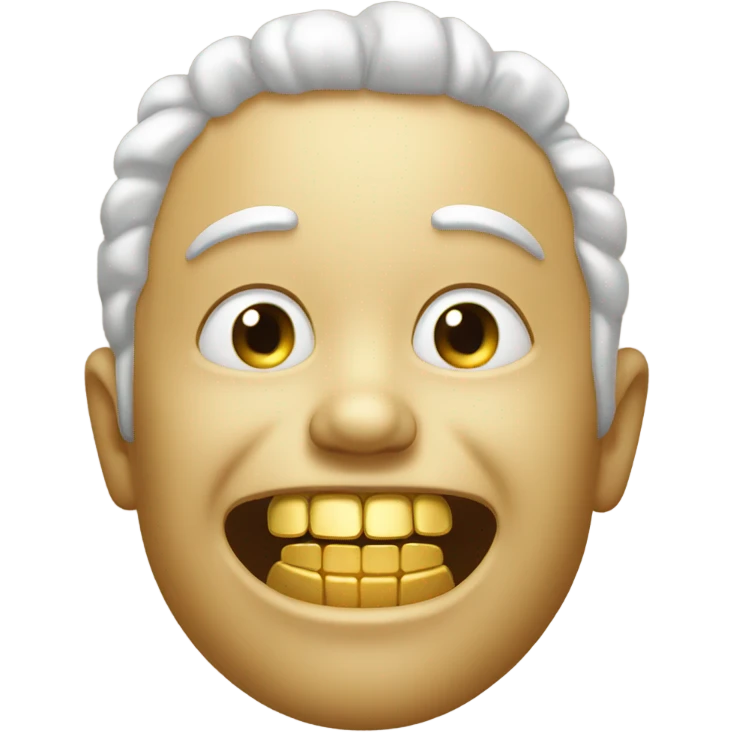 face with gold teeth emoji