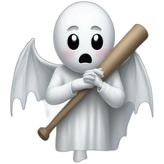 ghost praying for his bat friend emoji