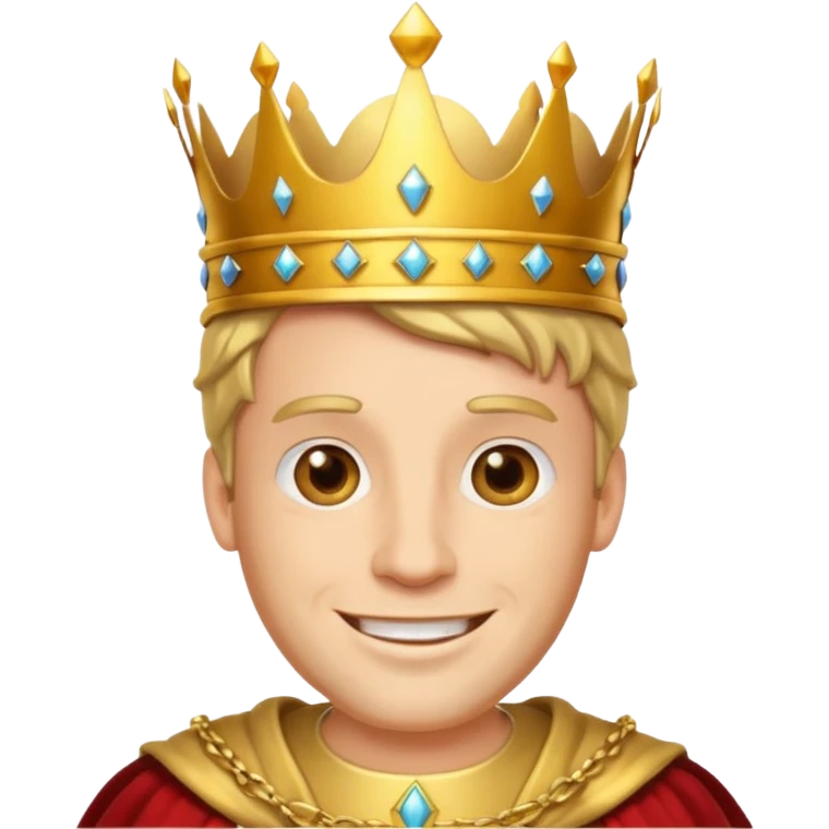 Catoon men king emoji