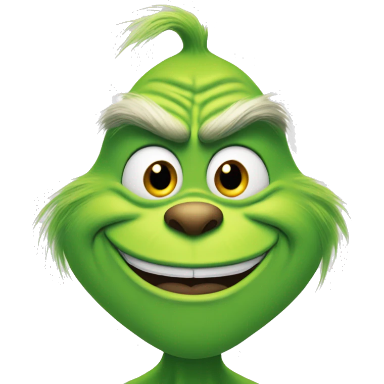 Grinch smiling emoji