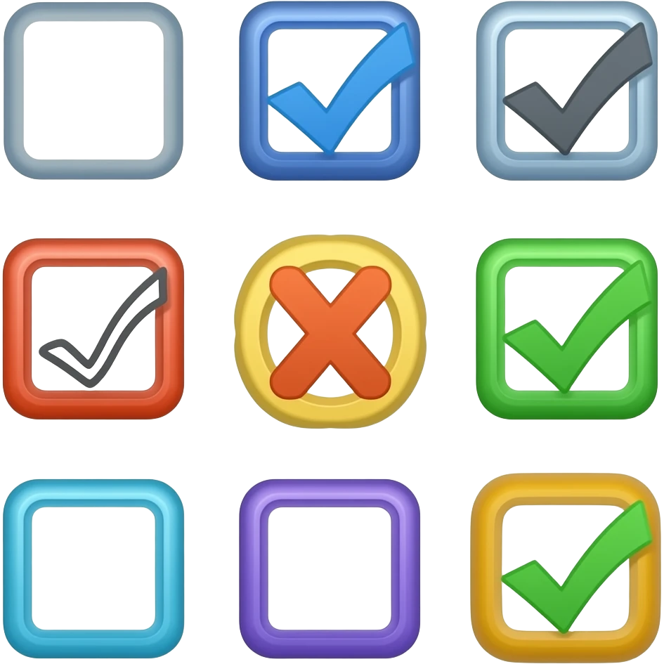 Create Unicode symbols that look like a circular verification badge with a check mark inside.
They must be fully copy-pasteable text (no images or SVG).
Use only existing Unicode characters and keep the design clean and properly aligned.
Generate 10 different variations emoji