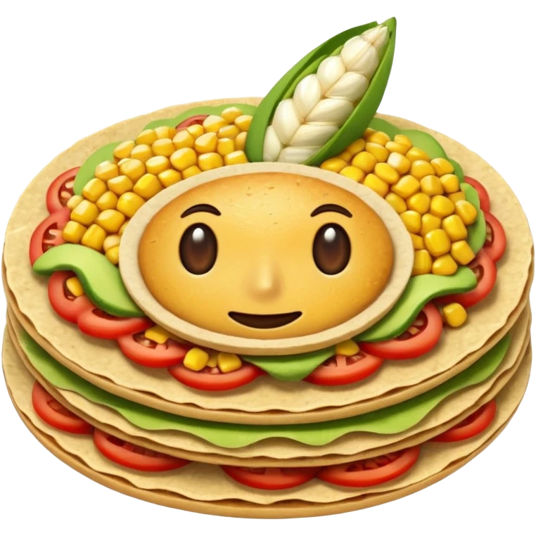 plain corn tostadas emoji