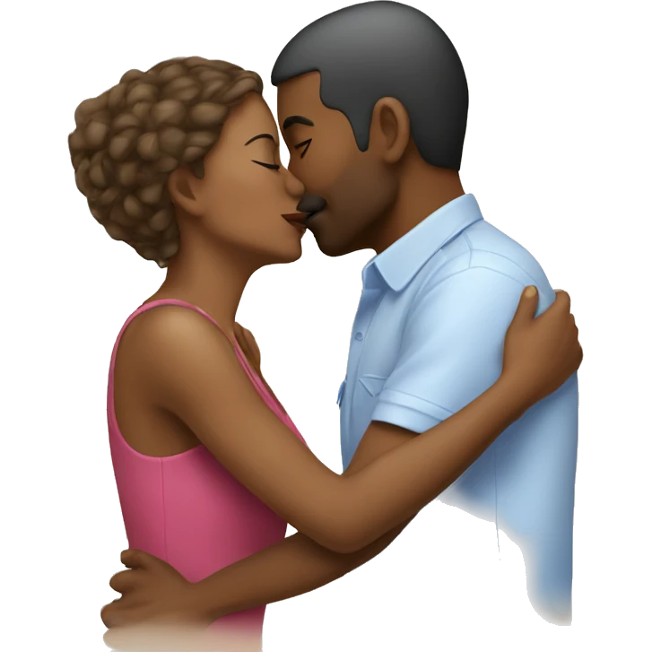 Man kiss women  emoji