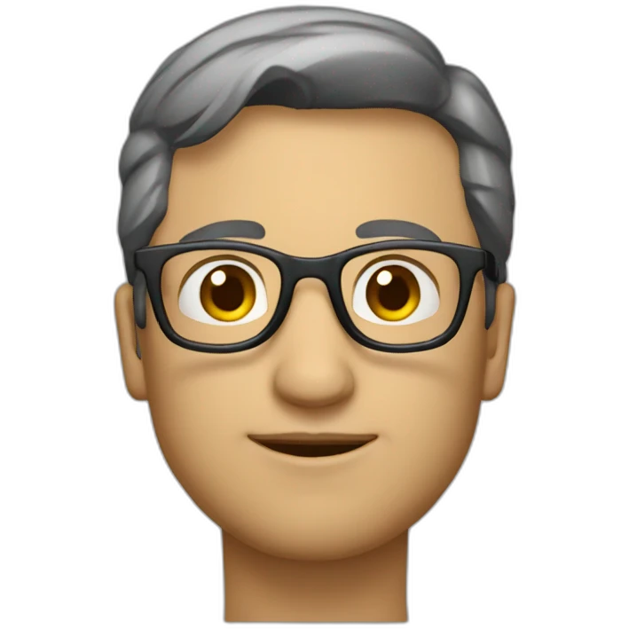 Un homme qui enlève ses lunettes emoji