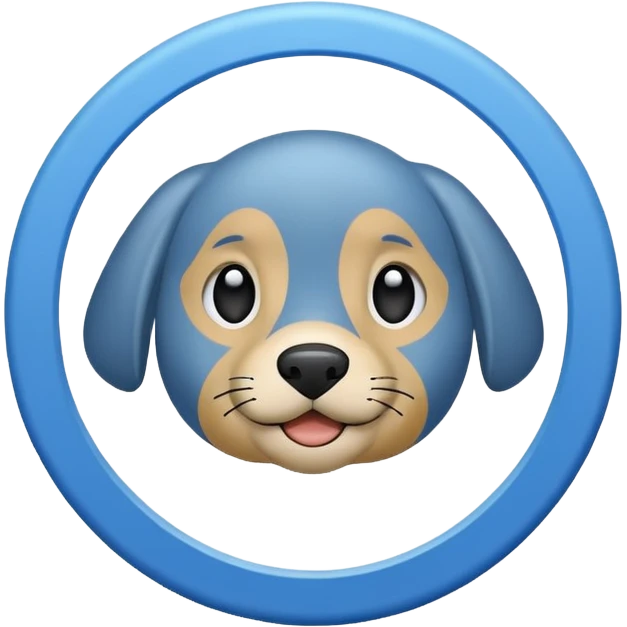 Blue tick with round circle  emoji