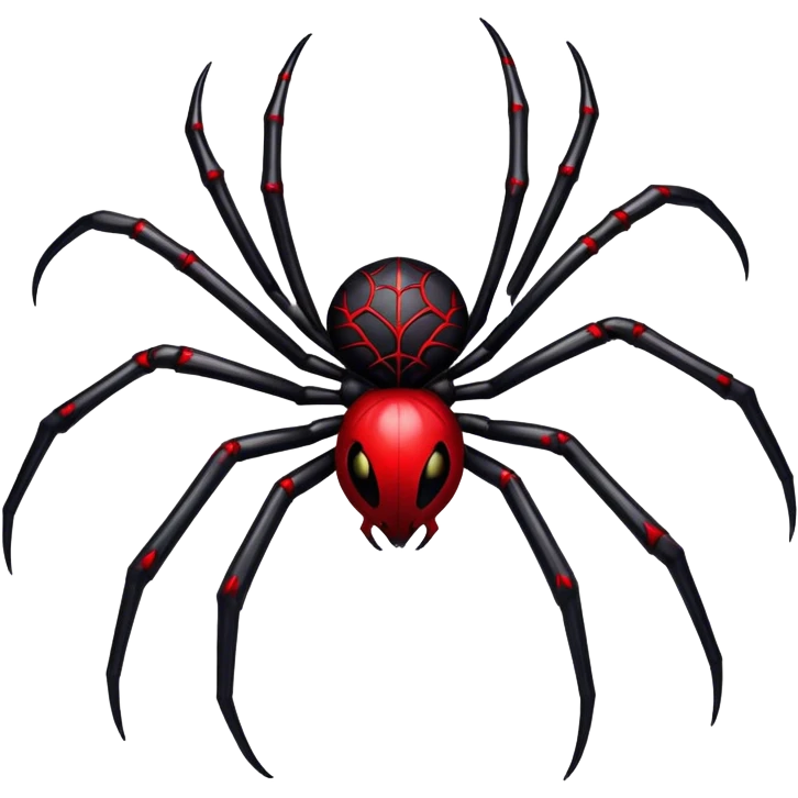 Gothic spider with red details emoji