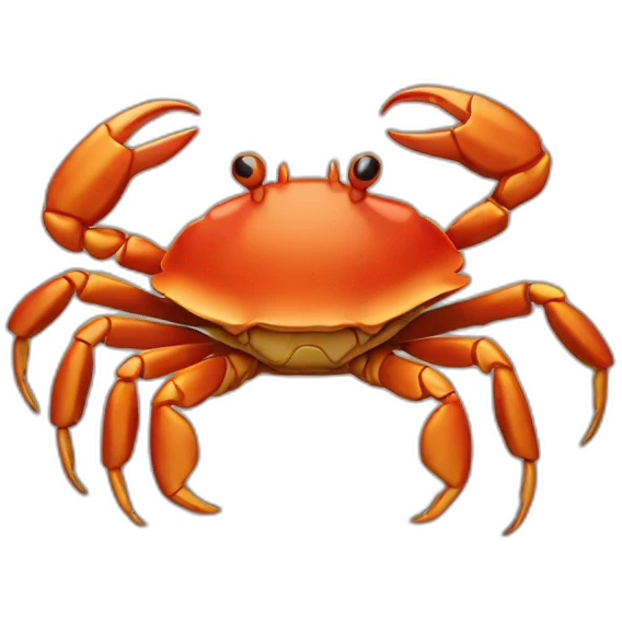 crab made out of rock emoji