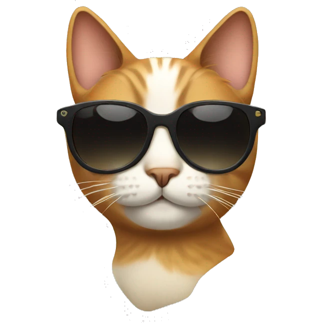 Cat with sunglasses emoji