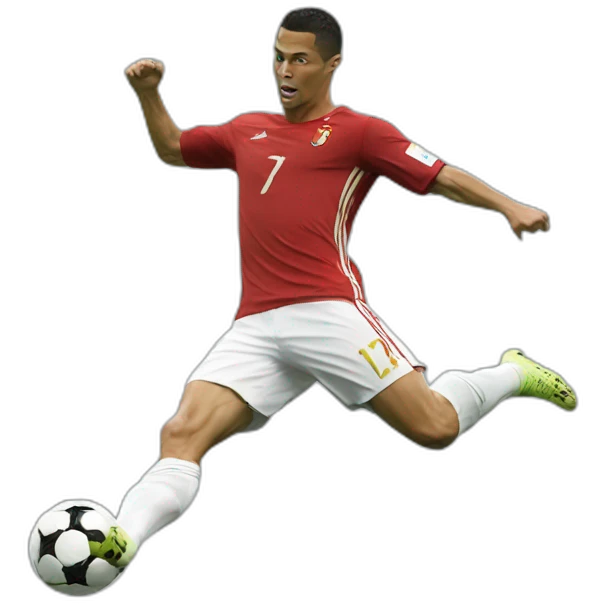 Ronaldo  kick emoji