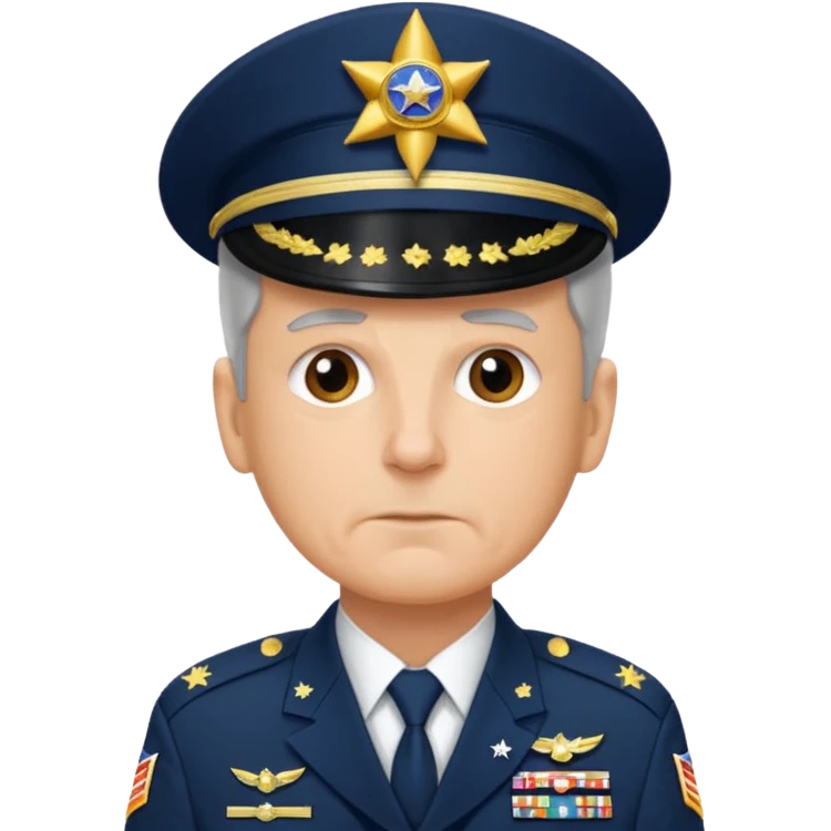 USA military general realistic emoji