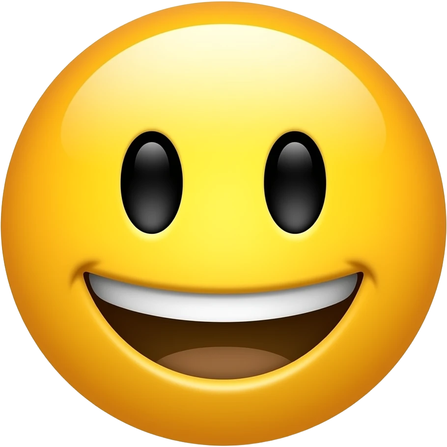 Happy emoji Face but the whole head is gone emoji