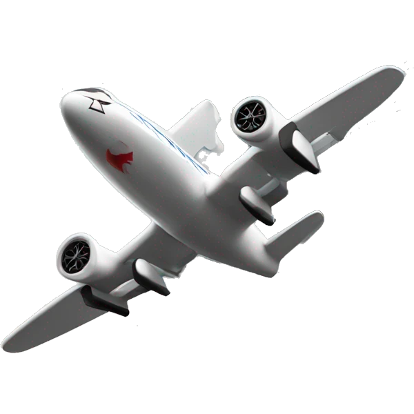 Toy plane crashing into skyscraper emoji