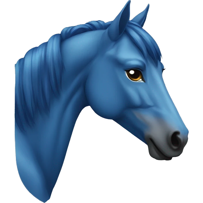 blue horse emoji