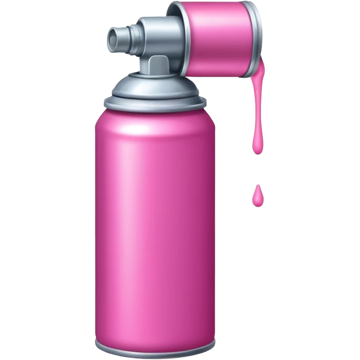 Сделай баллончик с розовой краской emoji