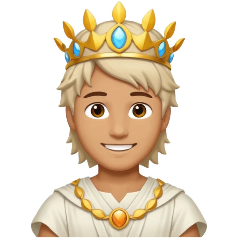 Sun Prince – sun circlet + white tunic emoji