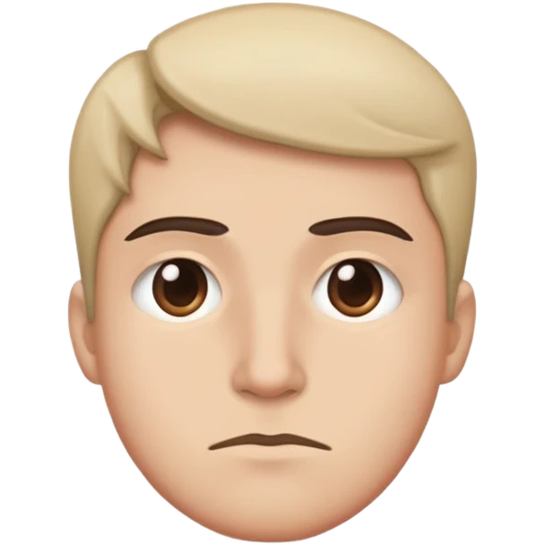A whatever face like ￼side eye  emoji