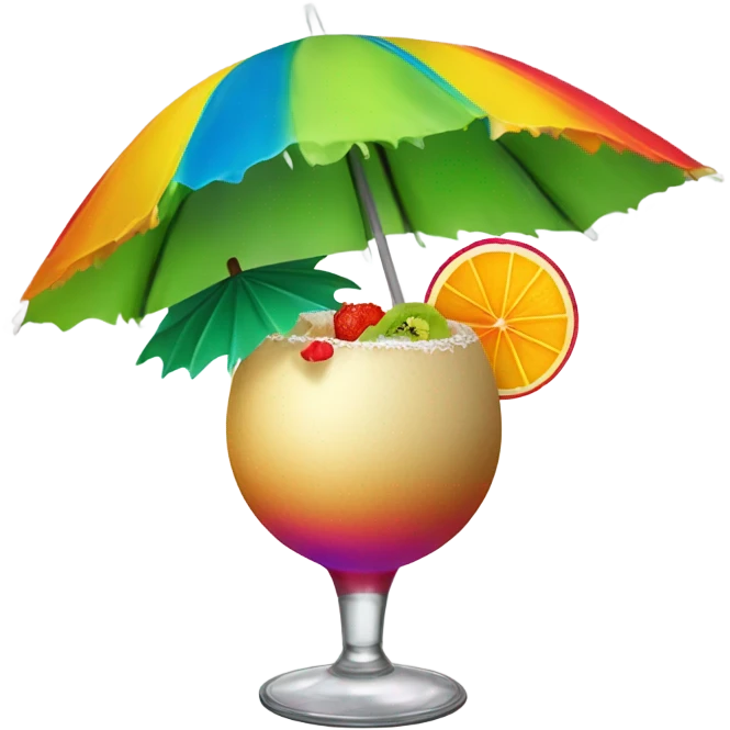 Coconut cocktail emoji