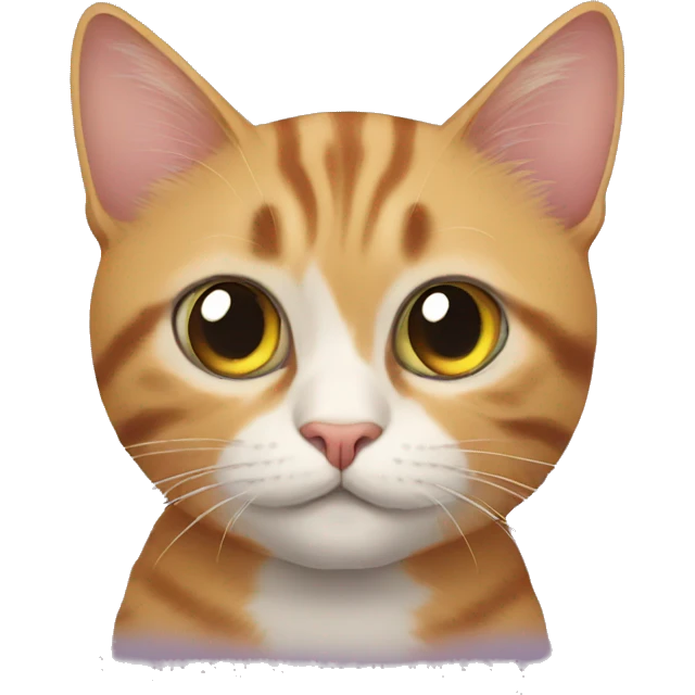 cat sees butterfly emoji