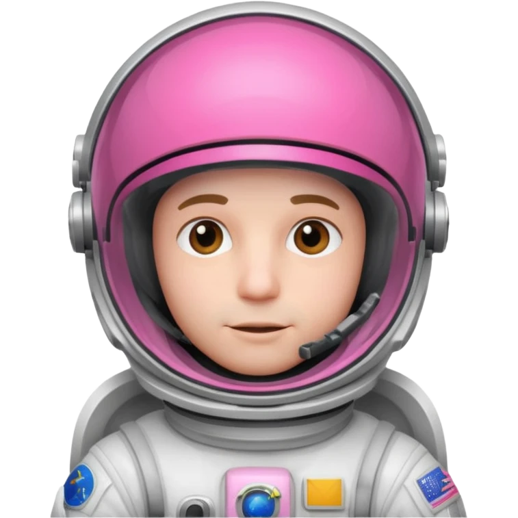 man Astronaut with Pink Visors emoji