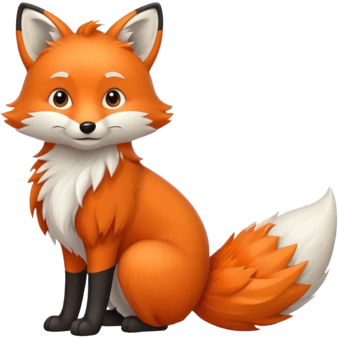 big fox tail emoji