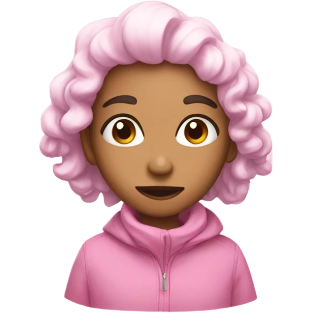 Snow pink emoji