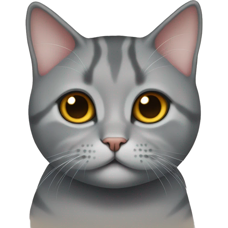 British Short hair cat cute emoji