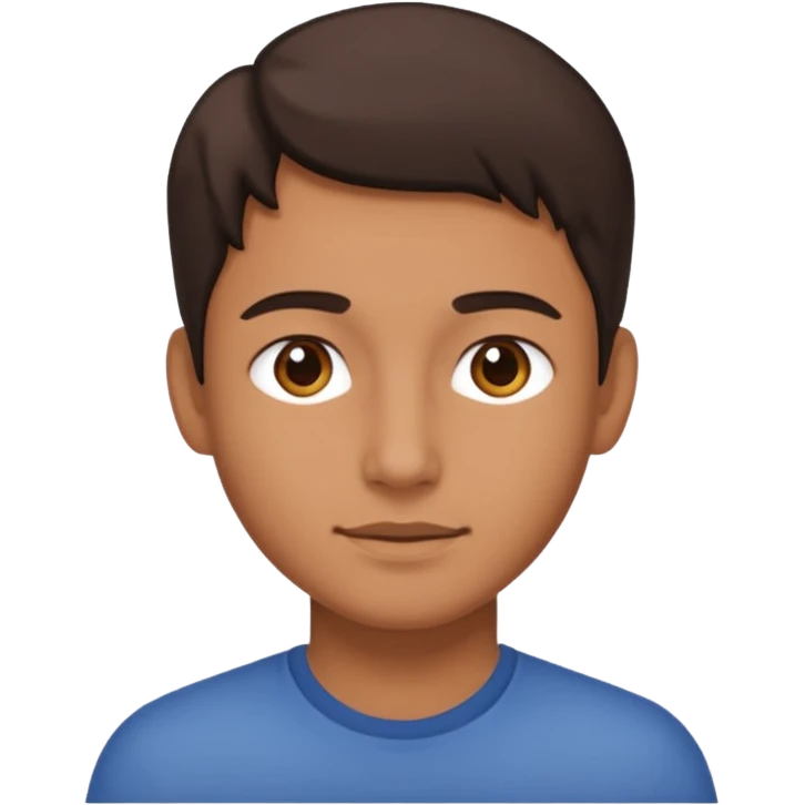 a person with a lot of details 3/4 view emoji