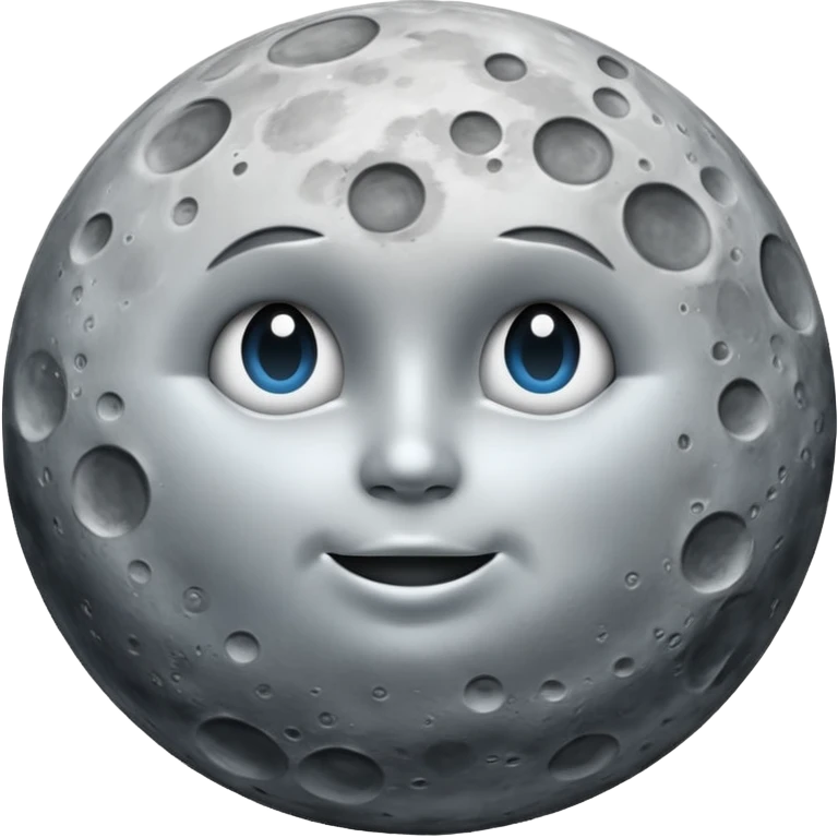 Moon without face emoji