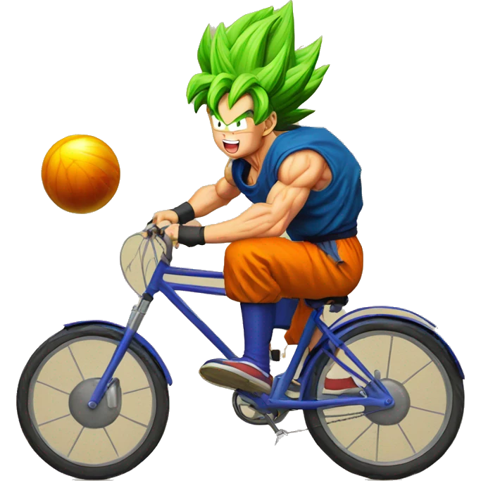 Dragon Ball sur un vélo  emoji