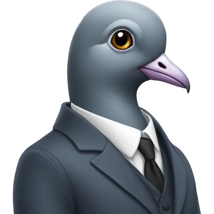 pigeon in a suit emoji
