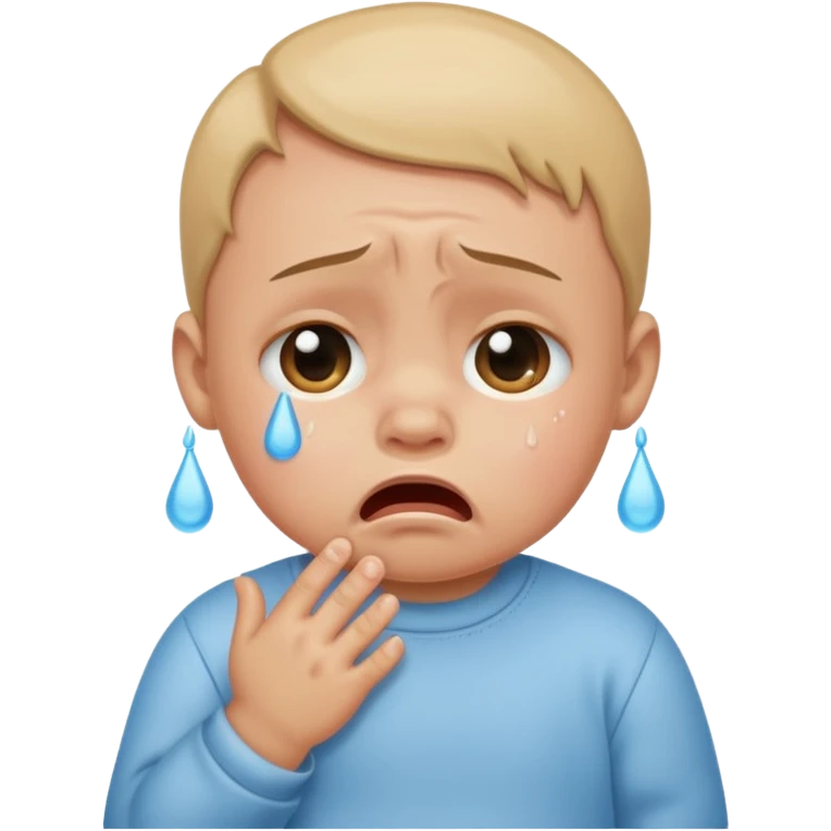 Baby crying emoji