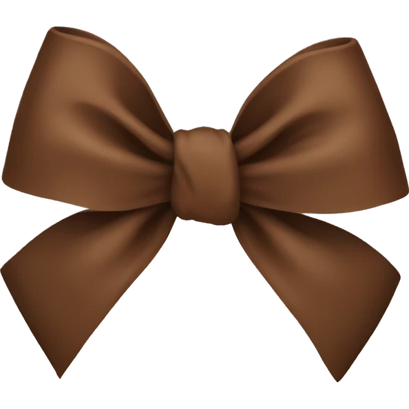 Brown bow  emoji