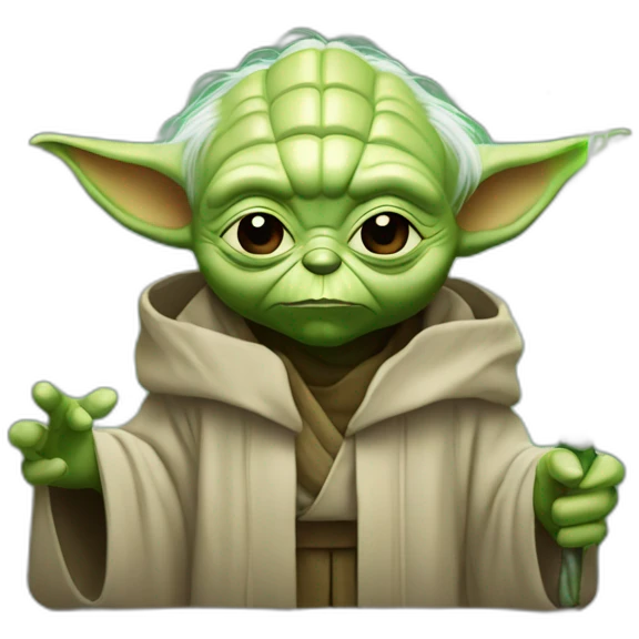 Yoda à la star Académie emoji