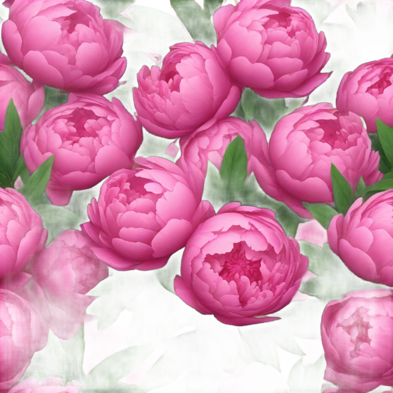 Bouquet of pink peonies emoji