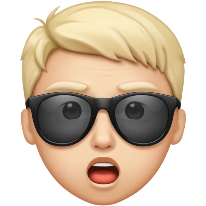 shocked face with sunglasses  emoji