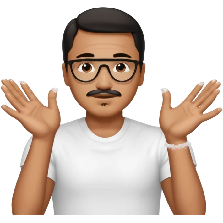 Salt baes hands as he does the salt thing emoji