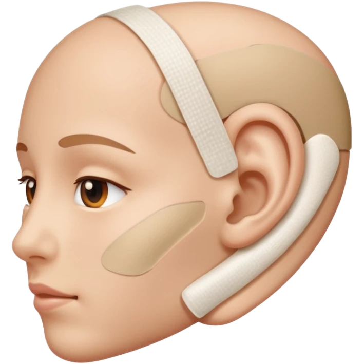 bandage plaster on ear emoji