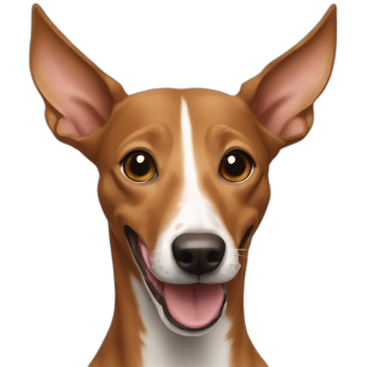 happy brown podenco emoji