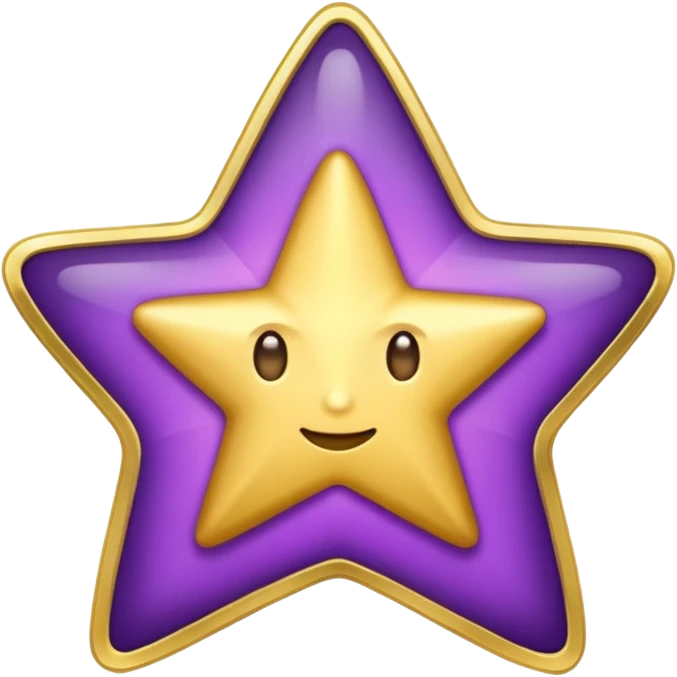 ✝️i need it like this for Christians : background purple like a box and the star id with normal without any face emoji