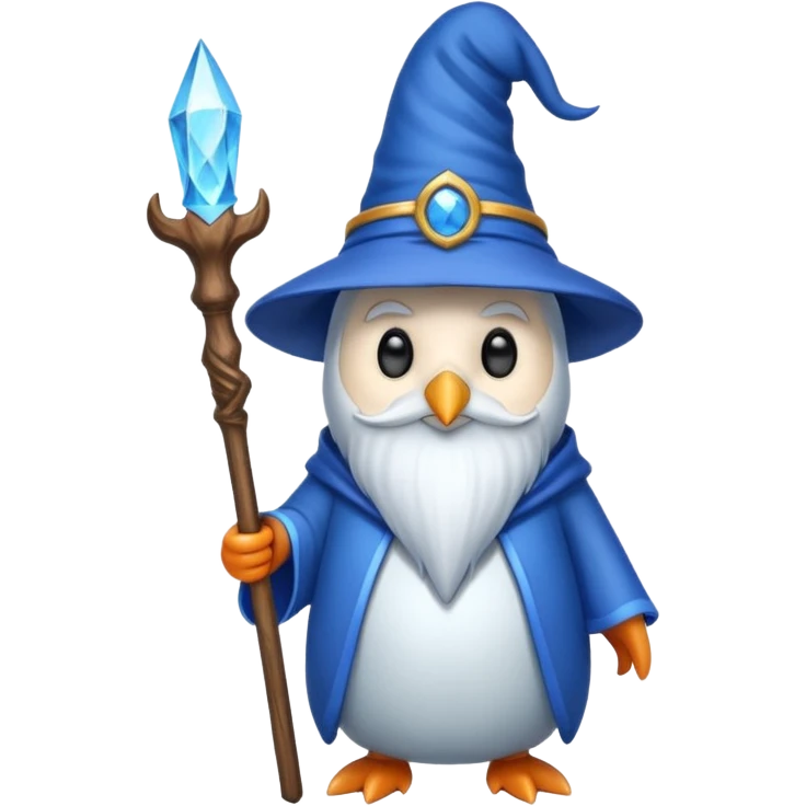 Penguin Wizard emoji