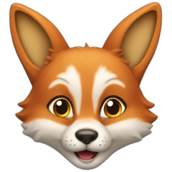 Renard sur lapin emoji