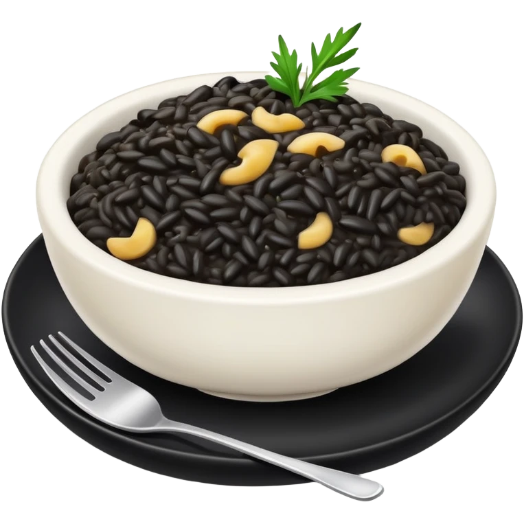 black risotto emoji